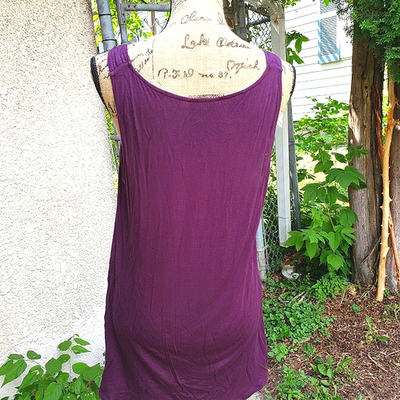 {Mossimo•Black Label} Aubergine Tank Top, Size L - Picture 4 of 6